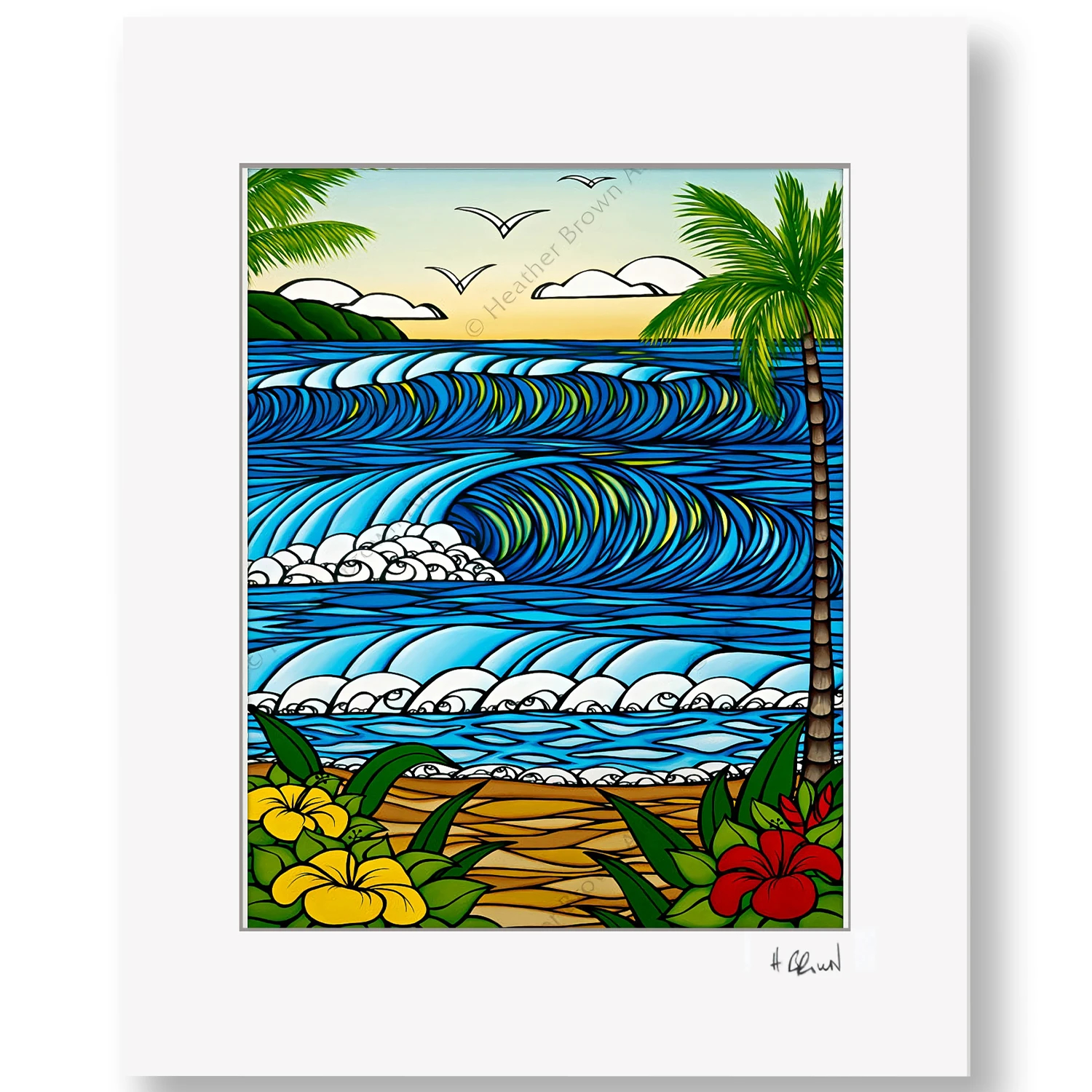 A DAY IN PARADISE / Heather Brown（ヘザーブラウン）のMatted Prints