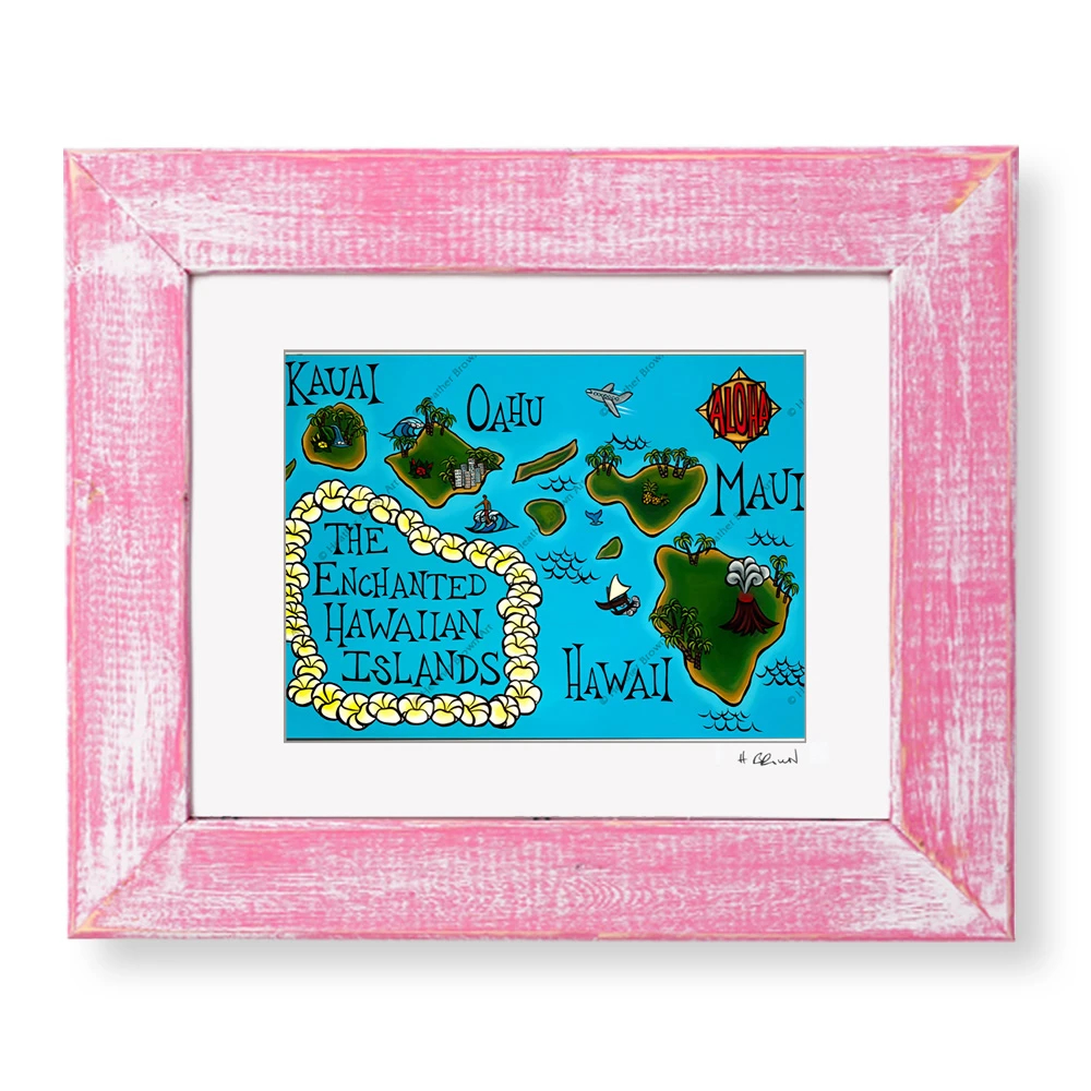 HAWAI'I MAP / Heather Brown（ヘザーブラウン）のMatted Prints