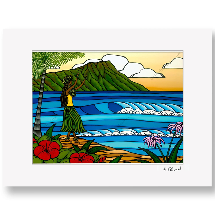 Heather Brown 19/100 2011 ヘザーブラウン HULA GIRL / Heather Brown（ヘザーブラウン）のMatted Prints