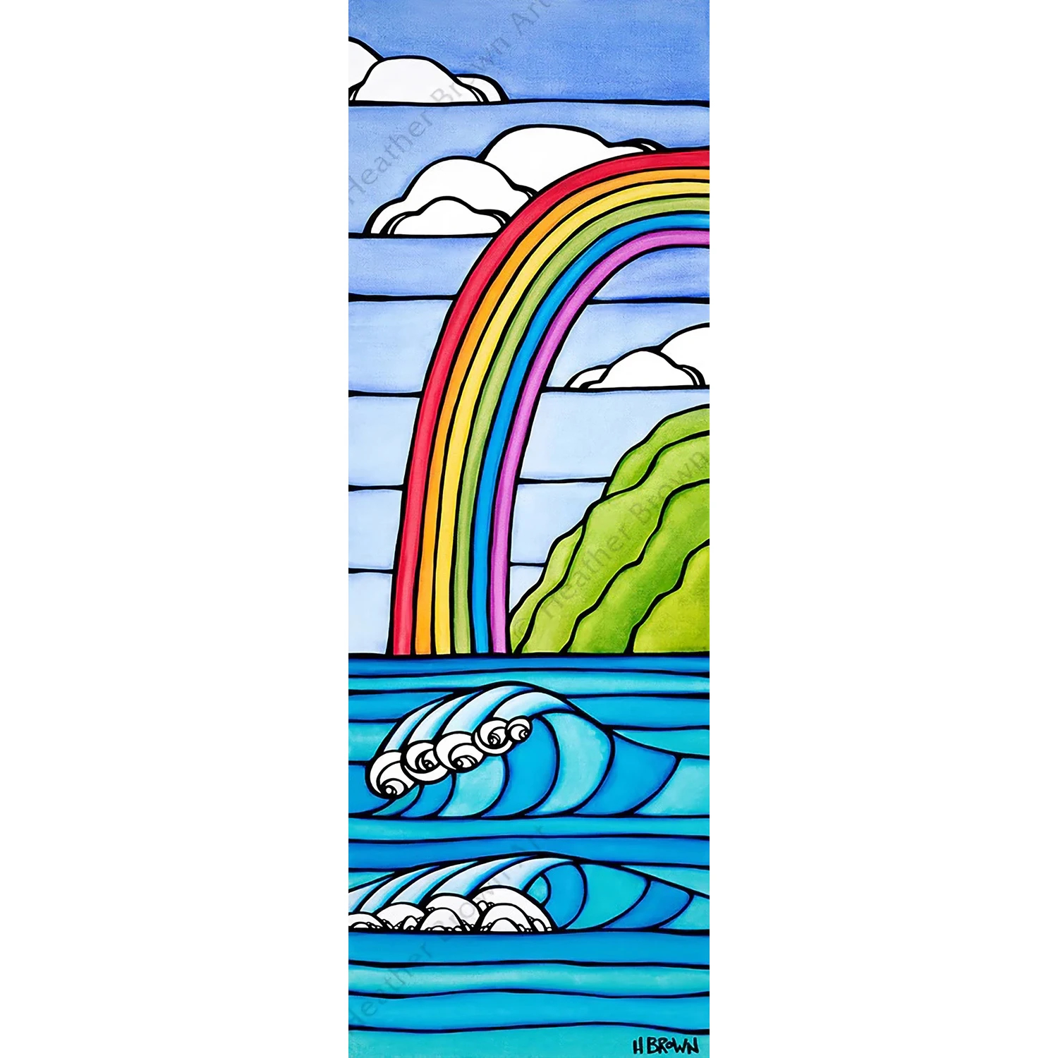 RAINBOW TO THE SEA / Heather Brown（ヘザーブラウン）のMatted Prints通販 | GREENROOM  GALLERY