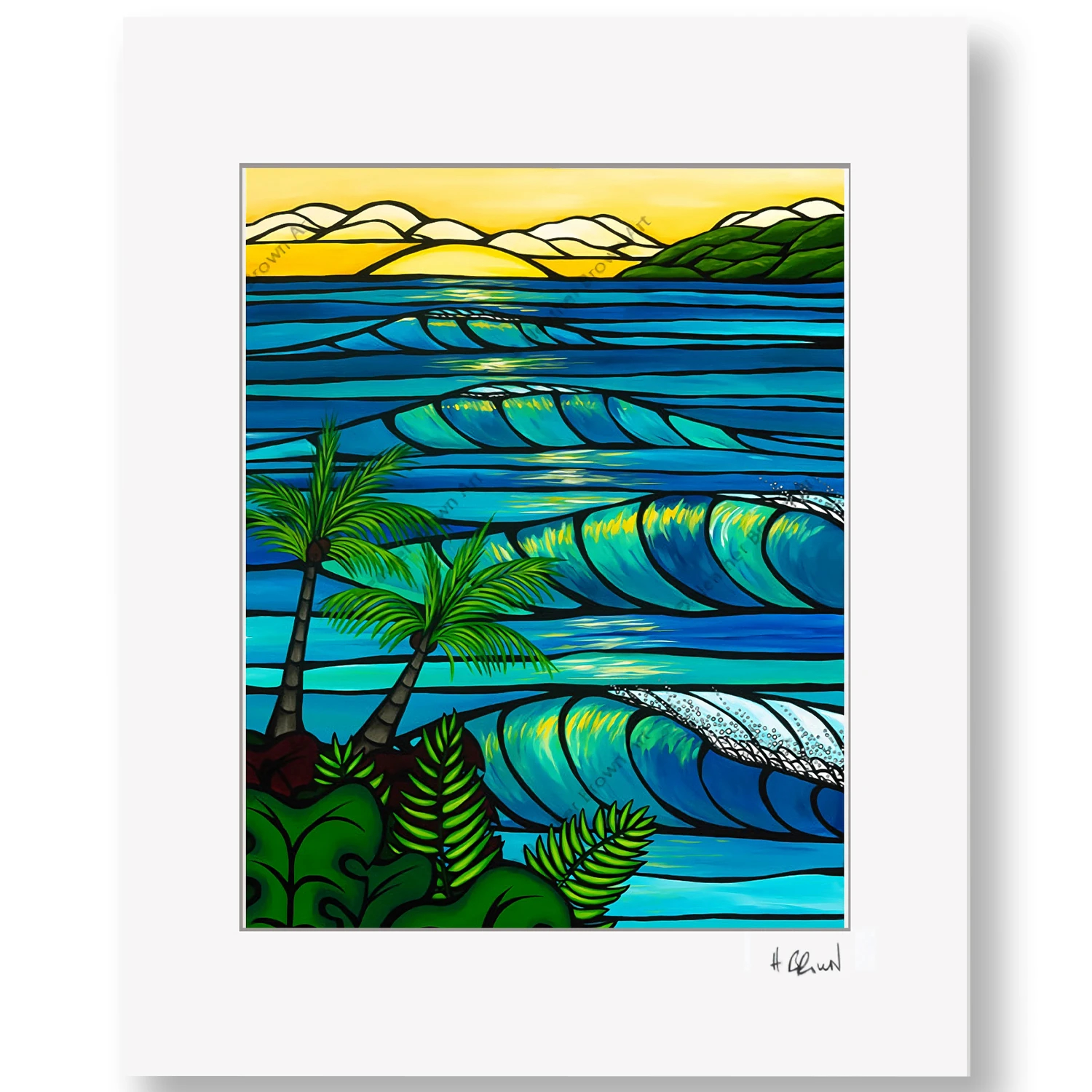 ヘザーブラウン Heather brown 絵画 Sunset Swell-