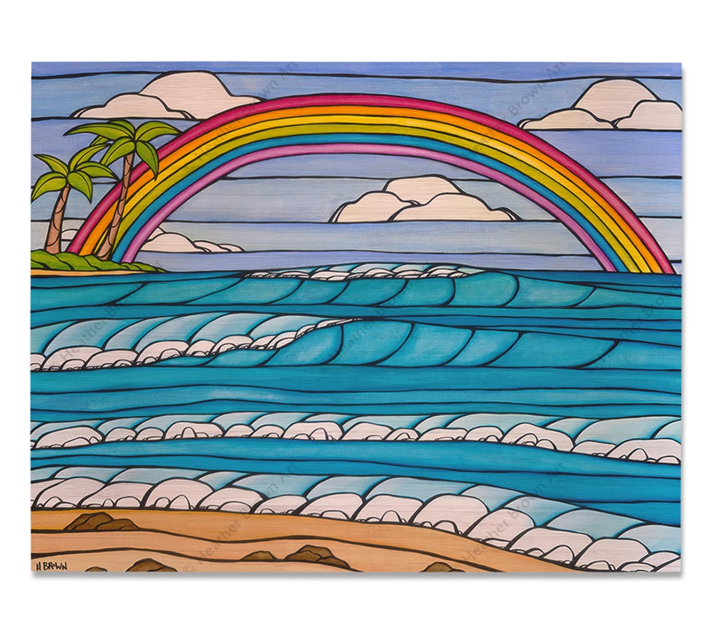 ヘザーブラウン アート 絵 Rainbow The To Sea