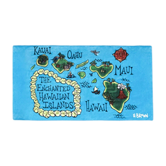 Heather Brown(ヘザーブラウン) |HAWAI‘I MAP　BEACH TOWELS