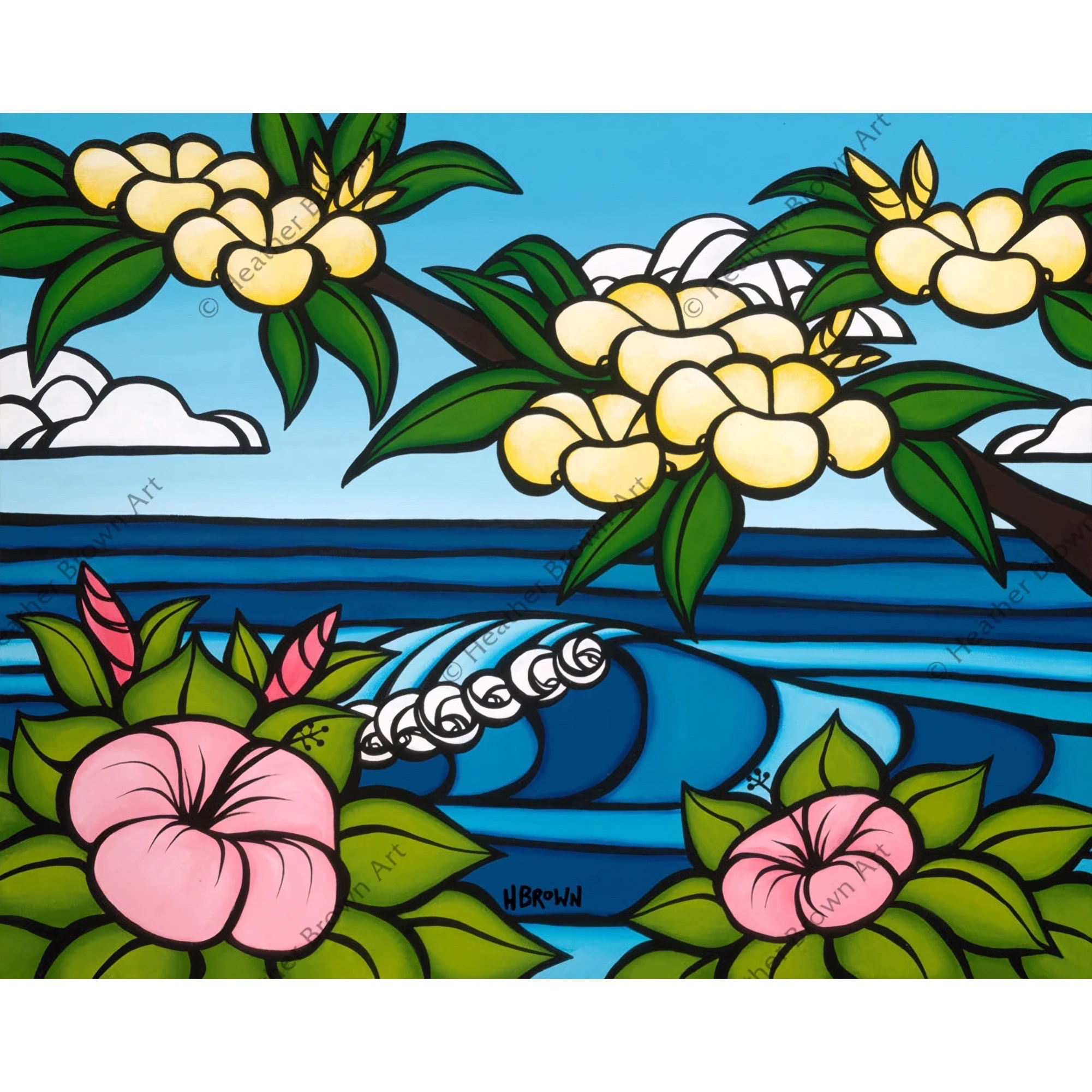 HAWAIIAN FLOWERS / Heather Brown（ヘザーブラウン）のOpen Canvas 
