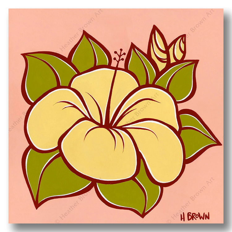 Hibiscus Heather Brown ヘザーブラウン のopen Canvas通販 Greenroom Gallery