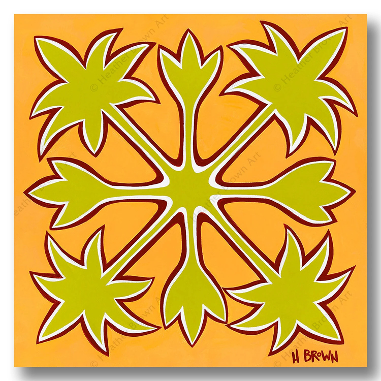 Hawaiian Quilt Heather Brown ヘザーブラウン のopen Canvas通販 Greenroom Gallery