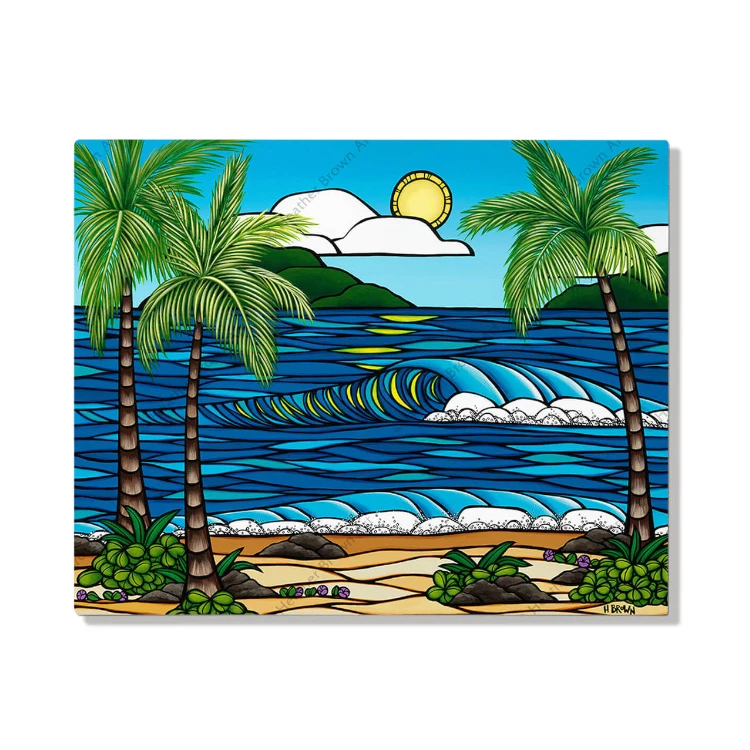 ヘザーブラウン　SUMMER SUN 額付き ヘザーブラウン SUMMER SUN 額付き - メルカリ