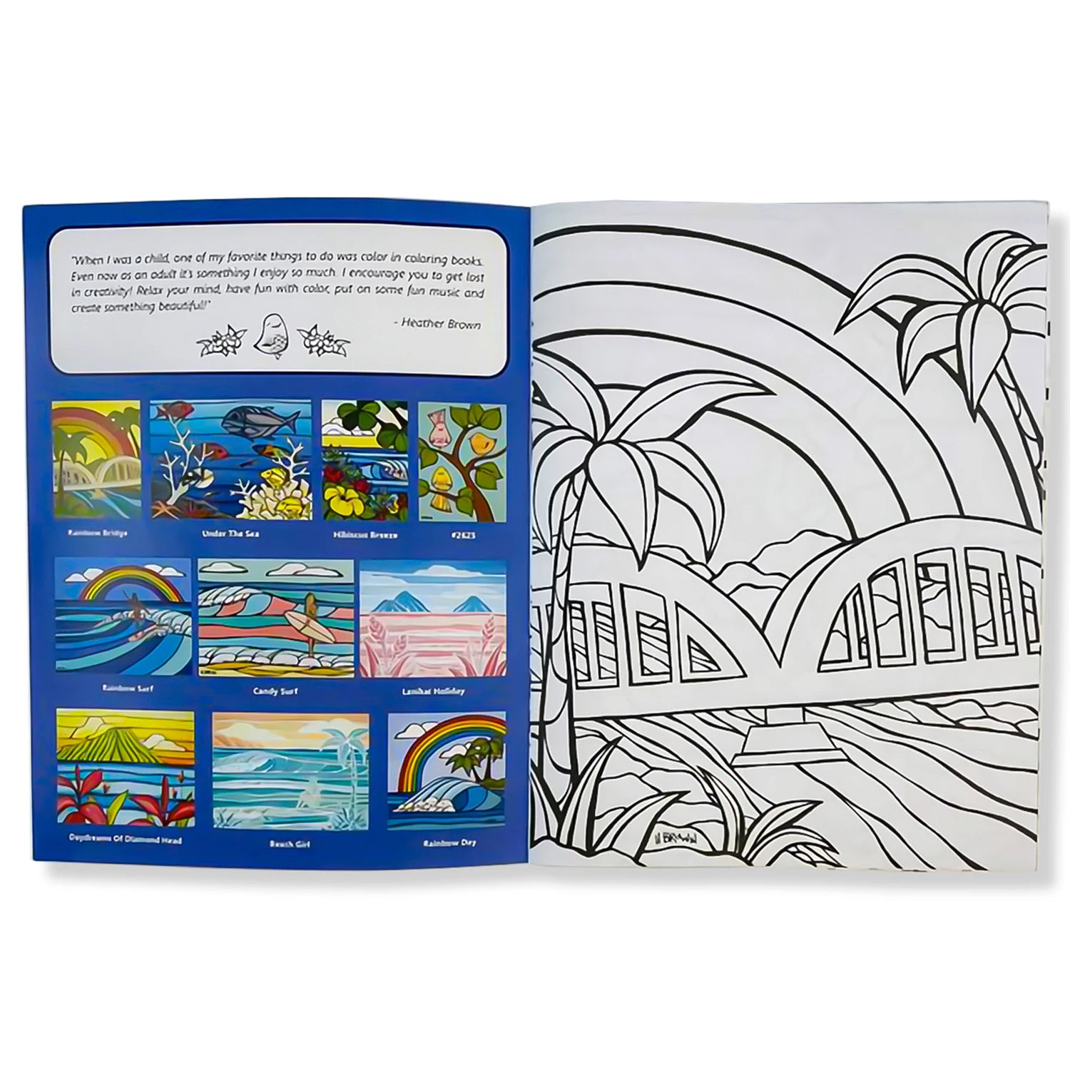 HEATHER BROWN ART COLORING BOOK