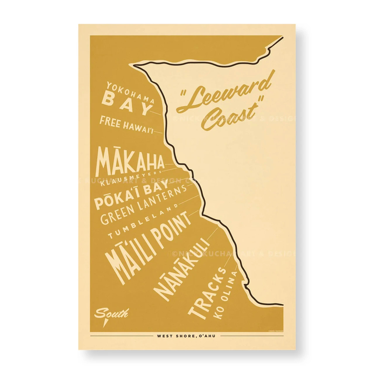 Nick Kuchar(ニックカッチャー) |OAHU-LEEWARD COAST SURF MAP