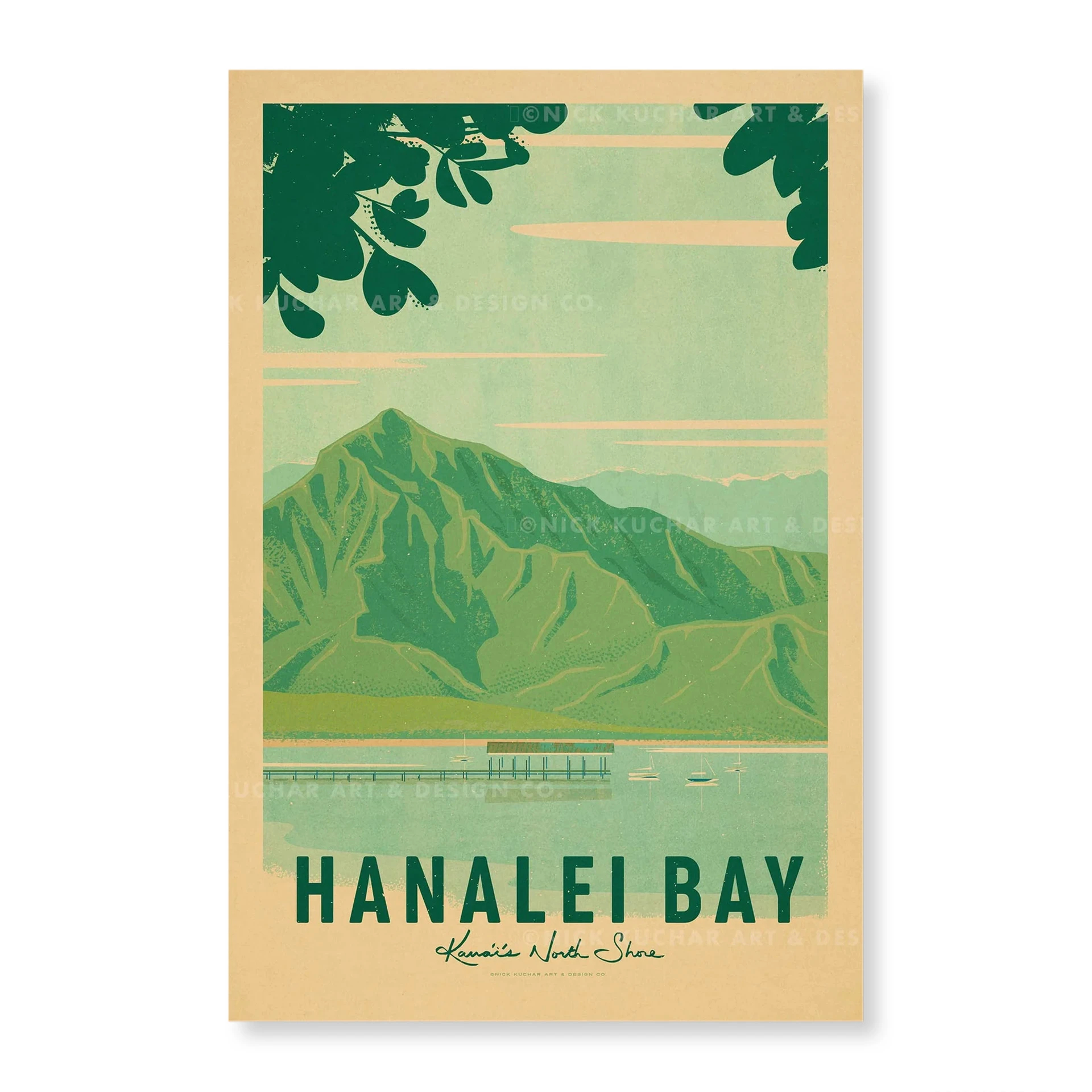 HANALEI BAY KAUAI / Nick Kuchar（ニックカッチャー）のPaper Prints