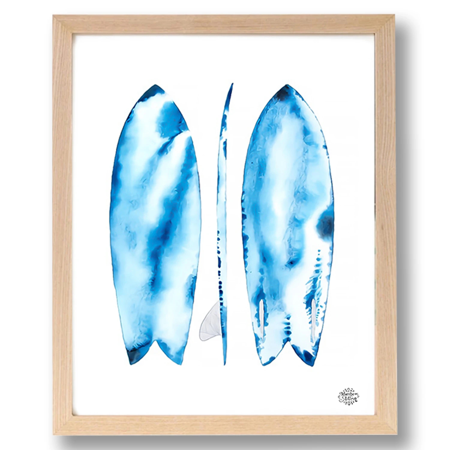 Matthew Allen マシューアレン Watercolor Azure Fish-