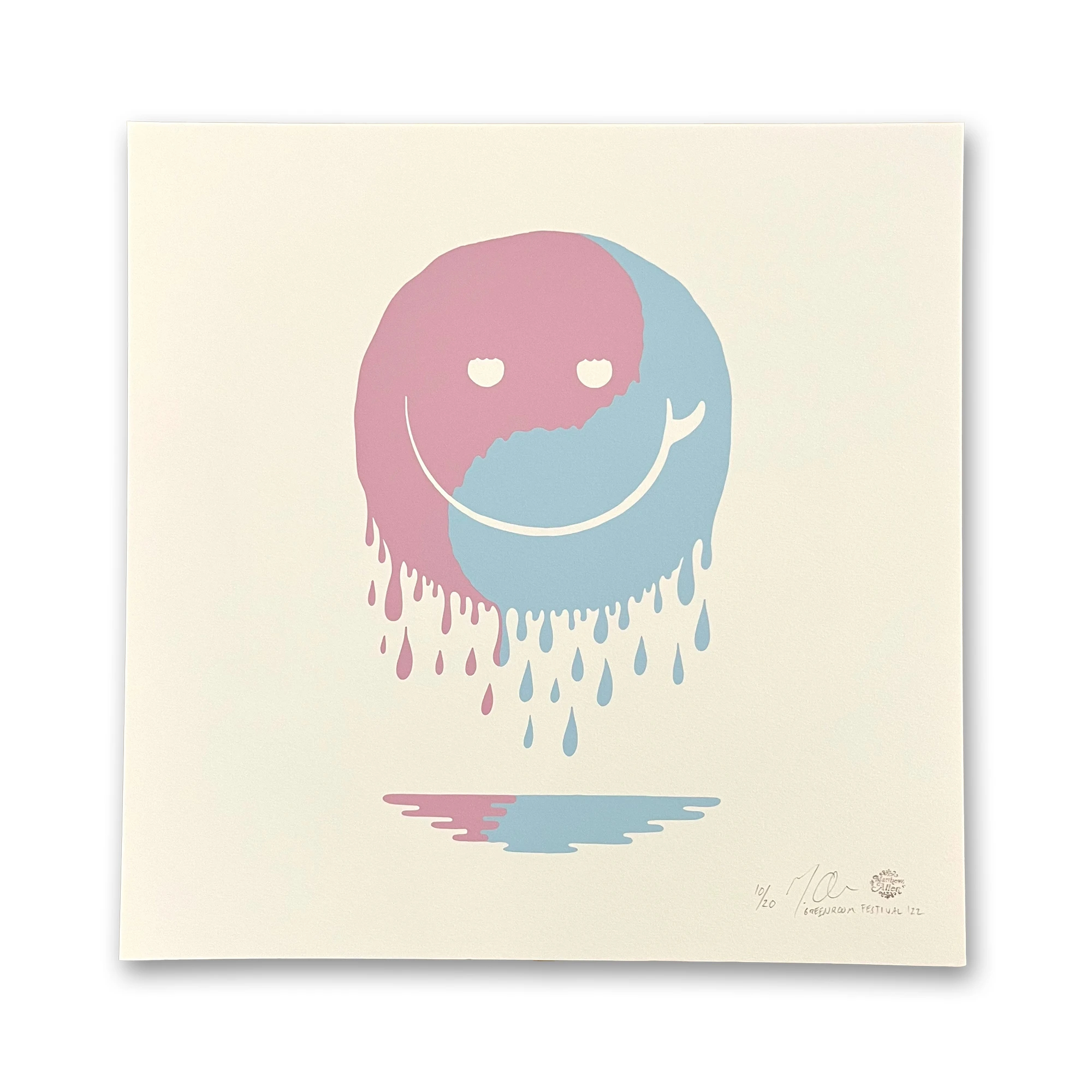 SURF SMILE YIN YANG DRIP WHITE / Matthew Allen（マシューアレン）の