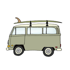 Kevin Butler(ケビンバトラー) |#3 1968 VW BUS & 9'4 ALMOND SURF THUMP