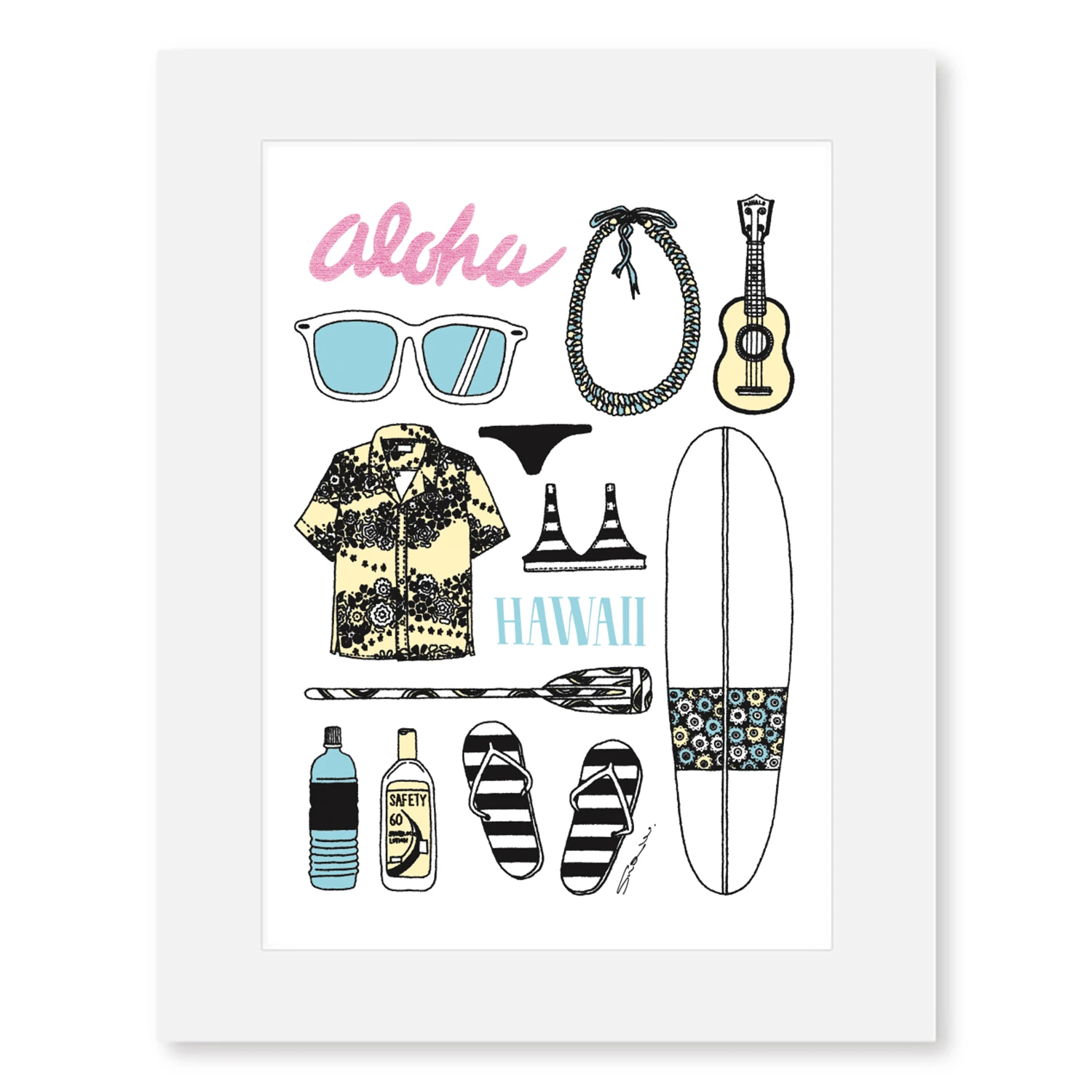 ALOHA HAWAII / Sho Watanabe（ショウワタナベ）のMatted Prints
