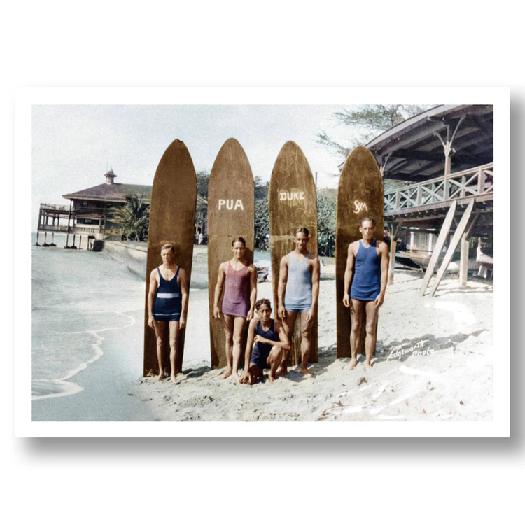 North Shore Photography(ノースショアフォトグラフィー) |TEENAGE KAHANAMOKU BROTHERS AND FRIENDS 1920S WAIKIKI