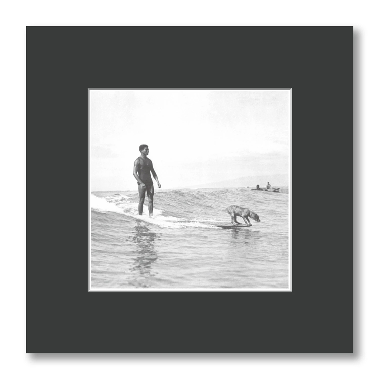 North Shore Photography(ノースショアフォトグラフィー) |SURFING DOG AT WAIKIKI BEACH 1950S HAWAII