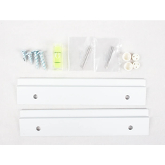 Greenroom(グリーンルーム) |水平器付ハンガーレール140 2穴 石膏ビース付