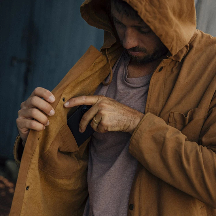 MOLLUSK Hooded Deck JKT(deep tan)M | nate-hospital.com